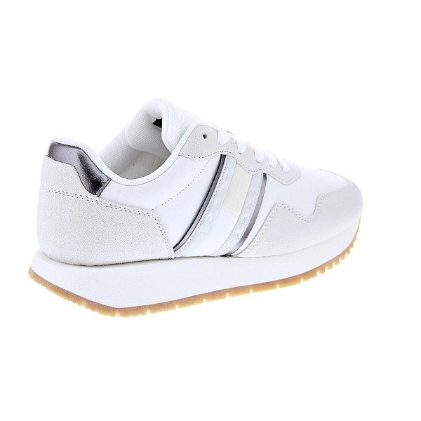 Zapatillas Tommy Hilfiger zapatos Mujer modelo Eva Runner Blanco Cordón