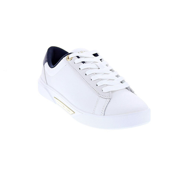 Zapatillas Tommy Hilfiger zapatos Mujer modelo Chic Court Blanco Cordón