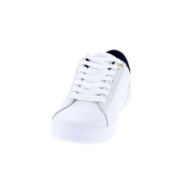 Zapatillas Tommy Hilfiger zapatos Mujer modelo Chic Court Blanco Cordón