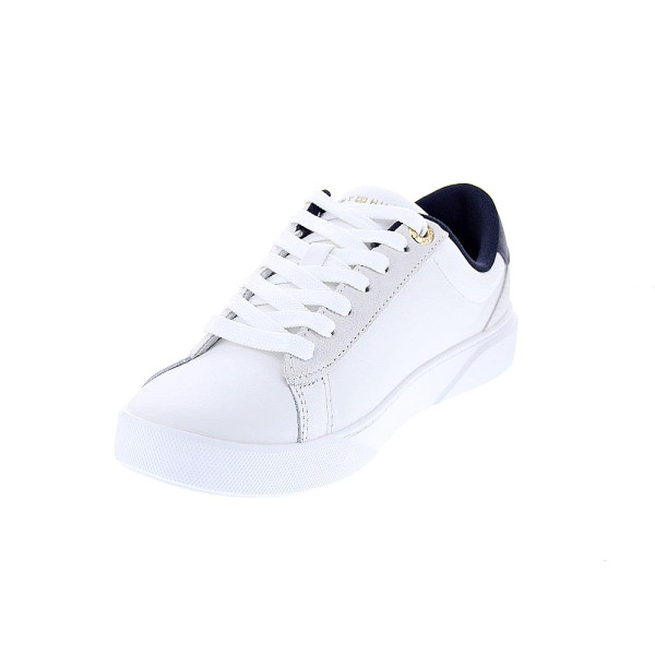 Zapatillas Tommy Hilfiger zapatos Mujer modelo Chic Court Blanco Cordón