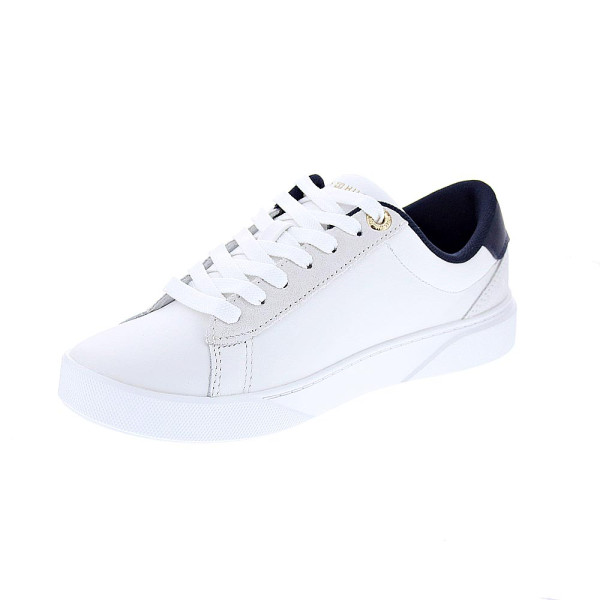 Zapatillas Tommy Hilfiger zapatos Mujer modelo Chic Court Blanco Cordón