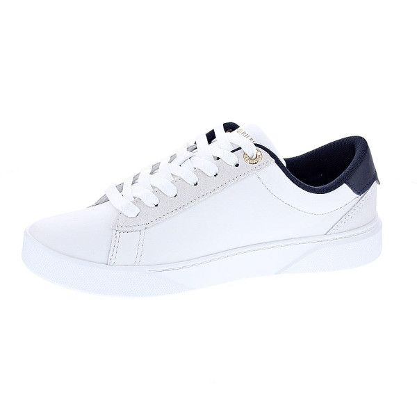 Zapatillas Tommy Hilfiger zapatos Mujer modelo Chic Court Blanco Cordón