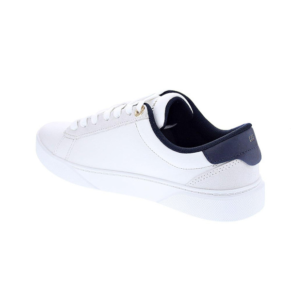 Zapatillas Tommy Hilfiger zapatos Mujer modelo Chic Court Blanco Cordón