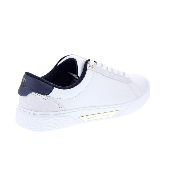 Zapatillas Tommy Hilfiger zapatos Mujer modelo Chic Court Blanco Cordón