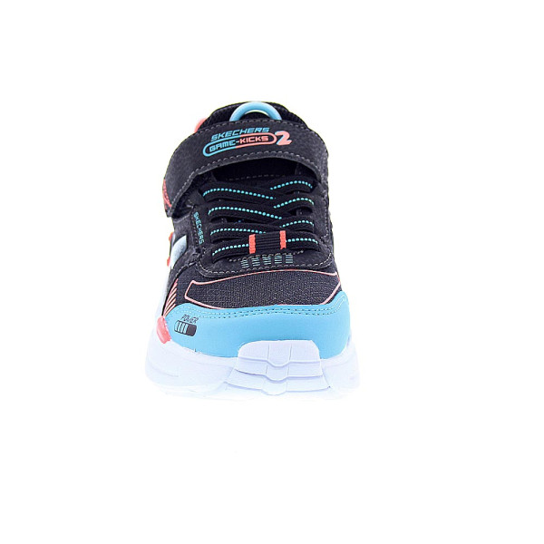 Zapatillas Skechers zapatos Niño modelo Gametronix Negro Velcro