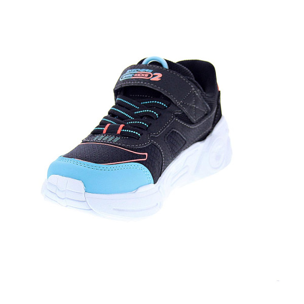 Zapatillas Skechers zapatos Niño modelo Gametronix Negro Velcro