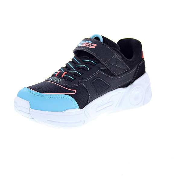 Zapatillas Skechers zapatos Niño modelo Gametronix Negro Velcro