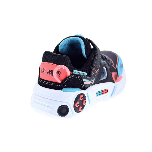 Zapatillas Skechers zapatos Niño modelo Gametronix Negro Velcro