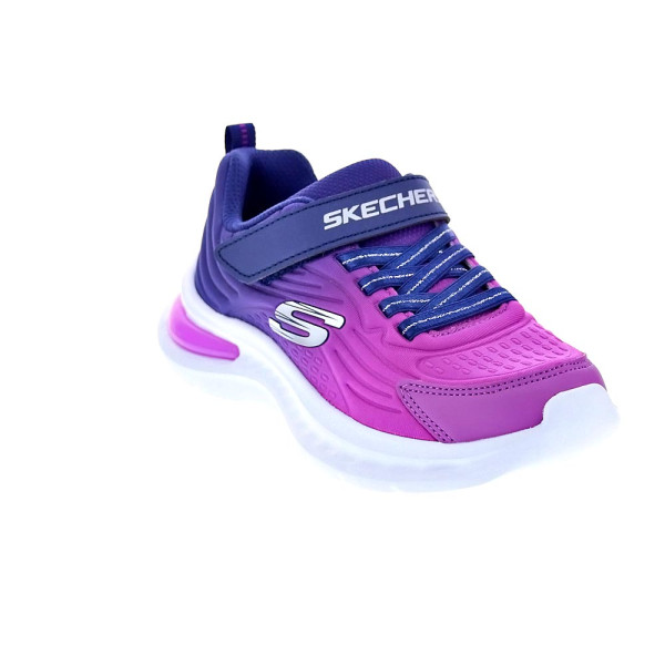 Zapatillas Skechers zapatos Niña modelo Jumpers Azul Velcro