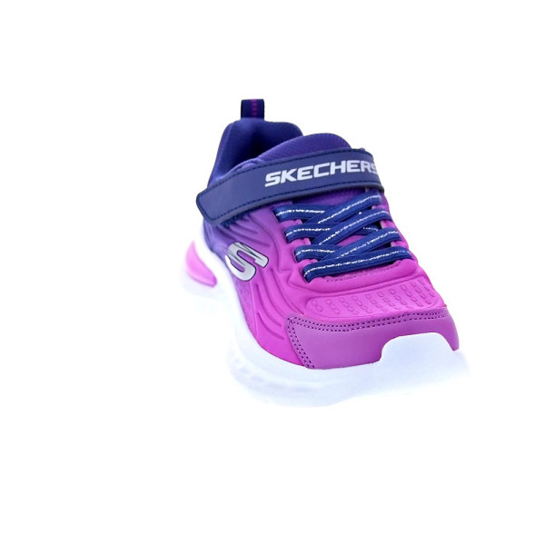 Zapatillas Skechers zapatos Niña modelo Jumpers Azul Velcro