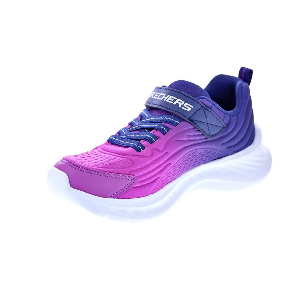 Zapatillas Skechers zapatos Niña modelo Jumpers Azul Velcro