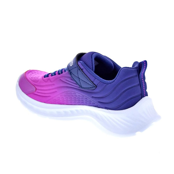 Zapatillas Skechers zapatos Niña modelo Jumpers Azul Velcro