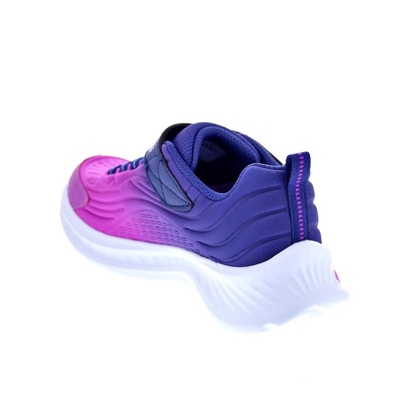 Zapatillas Skechers zapatos Niña modelo Jumpers Azul Velcro