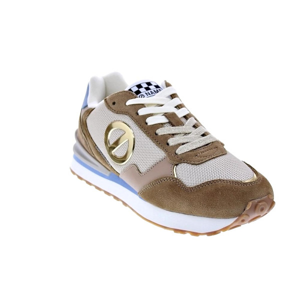 Zapatillas No Name zapatos Mujer modelo Tova Runner Beige Cordón