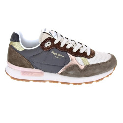 Zapatillas Pepe Jeans zapatos Mujer modelo Brit Mix Marrón Cordón