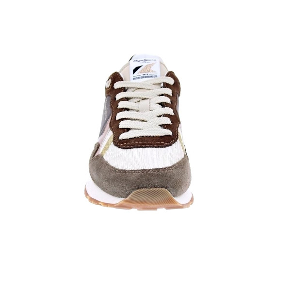 Zapatillas Pepe Jeans zapatos Mujer modelo Brit Mix Marrón Cordón