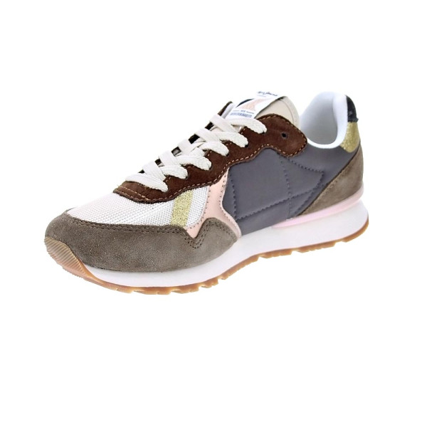 Zapatillas Pepe Jeans zapatos Mujer modelo Brit Mix Marrón Cordón