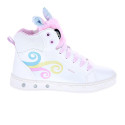 Zapatillas botas Geox zapatos Niña modelo Skylin Blanco Cordón