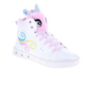 Zapatillas botas Geox zapatos Niña modelo Skylin Blanco Cordón