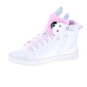 Zapatillas botas Geox zapatos Niña modelo Skylin Blanco Cordón