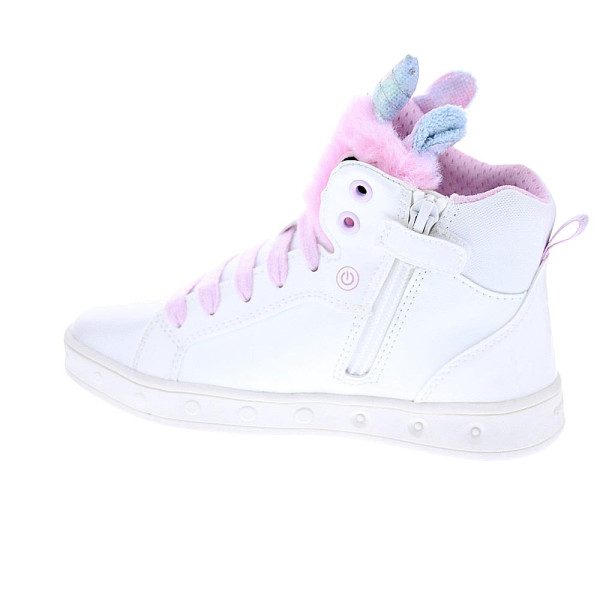 Zapatillas botas Geox zapatos Niña modelo Skylin Blanco Cordón