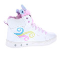 Zapatillas botas Geox zapatos Niña modelo Skylin Blanco Cordón