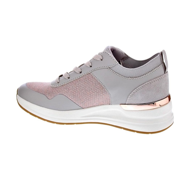 Zapatillas Skechers zapatos Mujer modelo Street cuña Beige Cordón