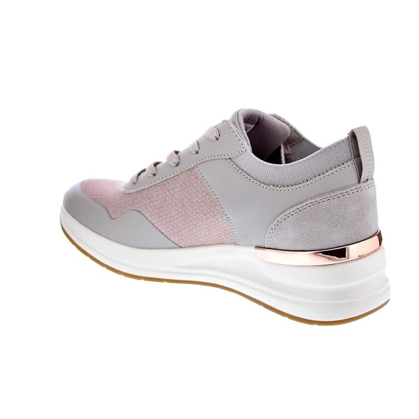 Zapatillas Skechers zapatos Mujer modelo Street cuña Beige Cordón