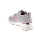 Zapatillas Skechers zapatos Mujer modelo Street cuña Beige Cordón