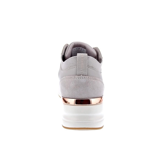 Zapatillas Skechers zapatos Mujer modelo Street cuña Beige Cordón