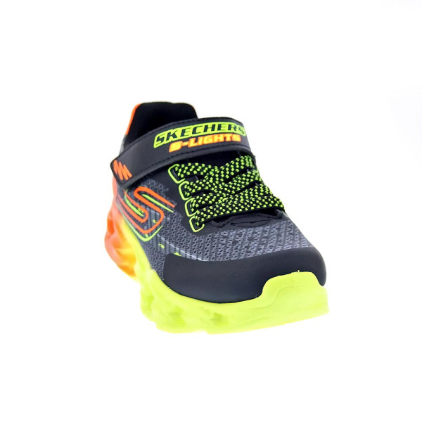 Zapatillas Skechers zapatos Niño modelo Vortex Negro Velcro