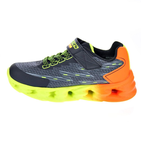 Zapatillas Skechers zapatos Niño modelo Vortex Negro Velcro