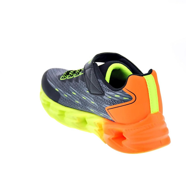 Zapatillas Skechers zapatos Niño modelo Vortex Negro Velcro