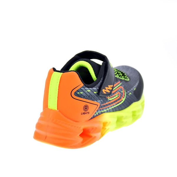 Zapatillas Skechers zapatos Niño modelo Vortex Negro Velcro