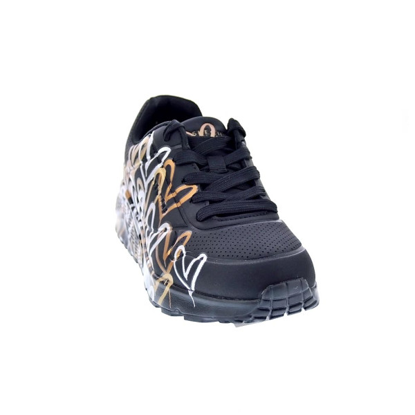 Zapatillas Skechers zapatos Niña modelo Uno Lite Negro Cordón