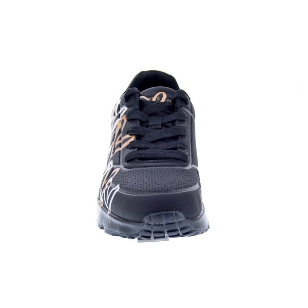 Zapatillas Skechers zapatos Niña modelo Uno Lite Negro Cordón