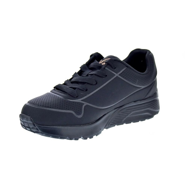 Zapatillas Skechers zapatos Niña modelo Uno Lite Negro Cordón