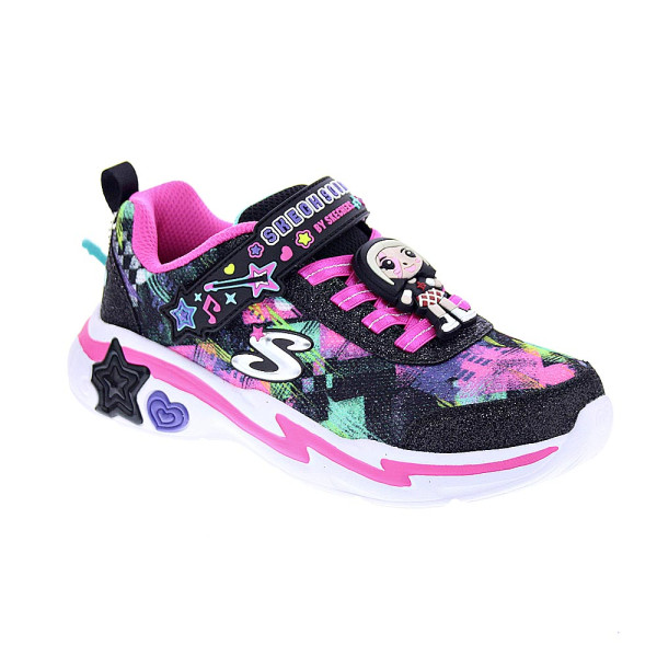 Zapatillas Skechers zapatos Niña modelo Snuggle Sneaks Negro Velcro