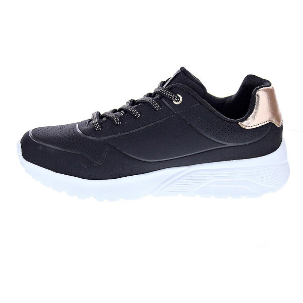 Zapatillas Skechers zapatos Niña modelo Uno Lite Negro Cordón