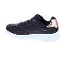 Zapatillas Skechers zapatos Niña modelo Uno Lite Negro Cordón