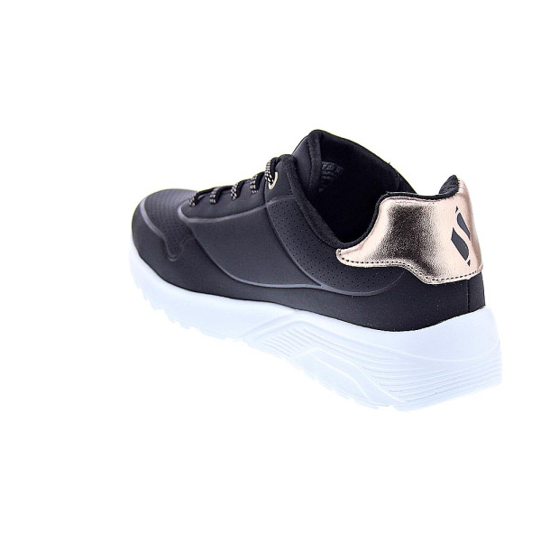 Zapatillas Skechers zapatos Niña modelo Uno Lite Negro Cordón