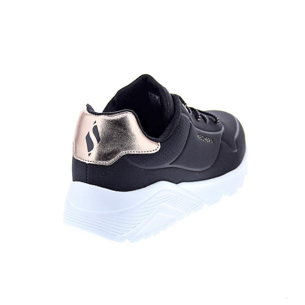 Zapatillas Skechers zapatos Niña modelo Uno Lite Negro Cordón