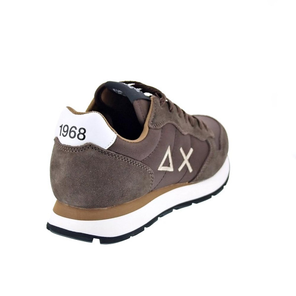 Zapatillas Sun68 AX zapatos Hombre modelo Tom Solid Marrón Cordón