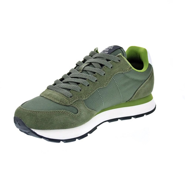 Zapatillas Sun68 AX zapatos Hombre modelo Tom Solid Verde Cordón