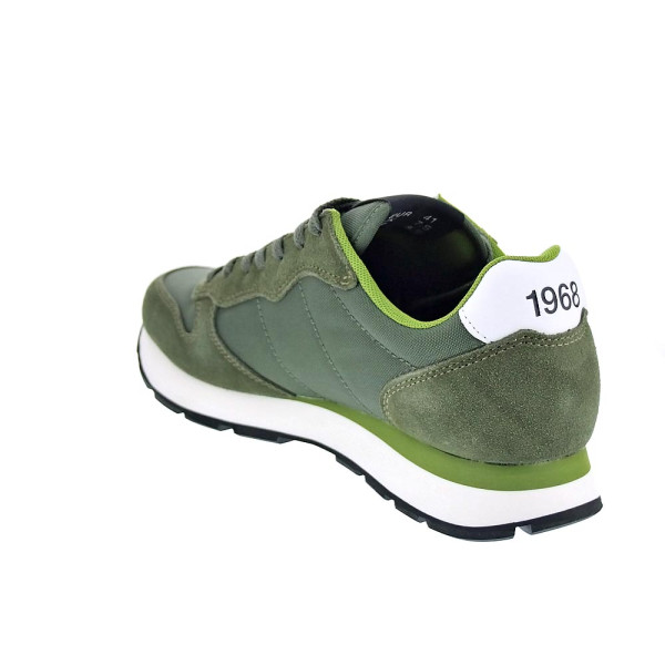 Zapatillas Sun68 AX zapatos Hombre modelo Tom Solid Verde Cordón
