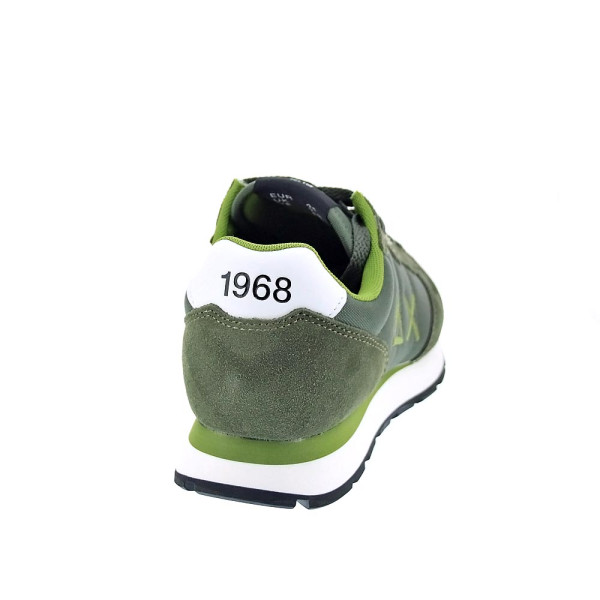 Zapatillas Sun68 AX zapatos Hombre modelo Tom Solid Verde Cordón