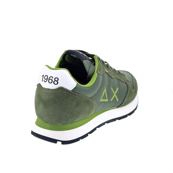 Zapatillas Sun68 AX zapatos Hombre modelo Tom Solid Verde Cordón