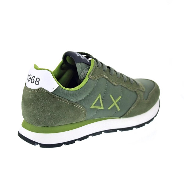 Zapatillas Sun68 AX zapatos Hombre modelo Tom Solid Verde Cordón