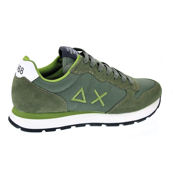 Zapatillas Sun68 AX zapatos Hombre modelo Tom Solid Verde Cordón