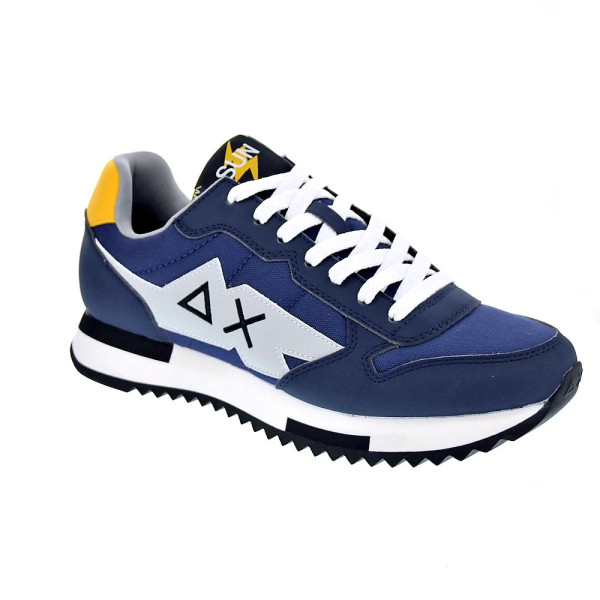 Zapatillas Sun68 AX zapatos Hombre modelo Niki Solid Azul Cordón